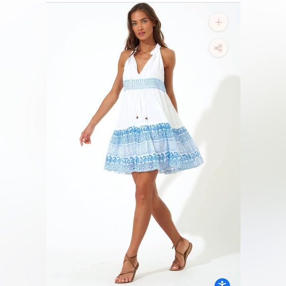 Oliphant Dresses Nwot Oliphant Sleeveless Tiered Tassel Peplum